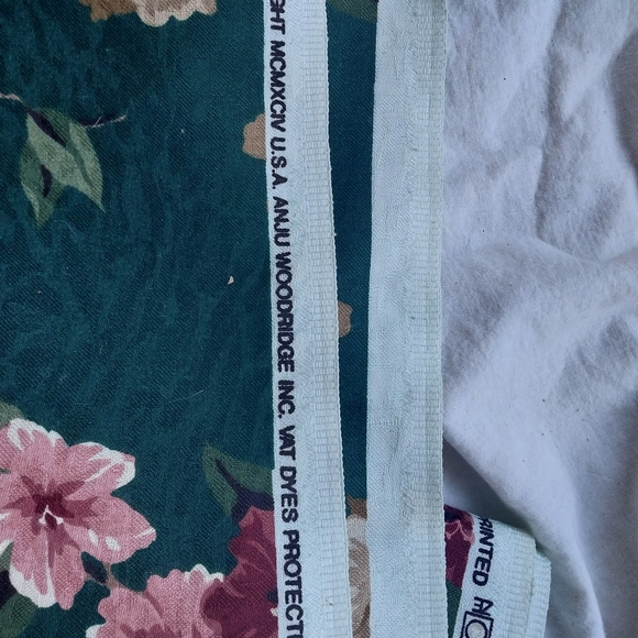Vintage ANJU Woodridge Hydrangea Home Decor Fabric 54" x4 yds Cottagecore - Picture 3 of 5